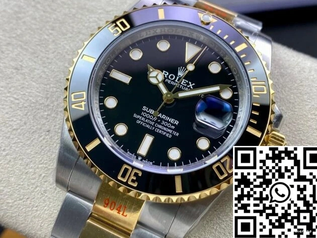 Black M126613LN-0002 Rolex Submariner Factory Bezel 41MM VS 0106